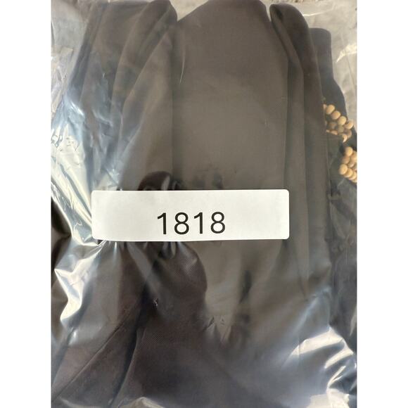 AB Studio Size 6 Beaded Sleeveless Mini Shift Dress Brown ZIp Casual Round Neck - Picture 10 of 10